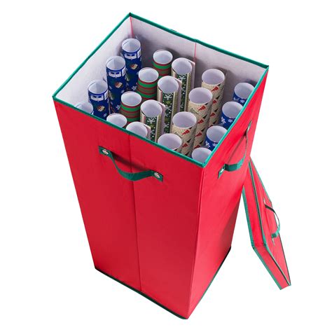 christmas wrapping paper storage bins